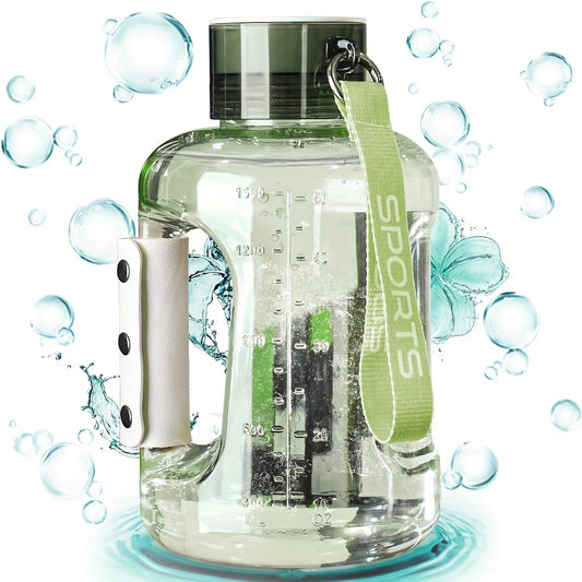 1.5L Hydrogen Rich Fitness Water Bottle(Green)-0